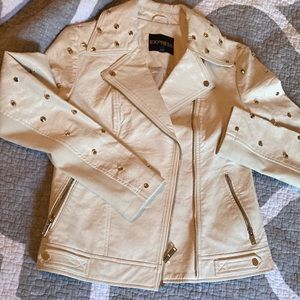 Express NWOT Gold Studded Express Minus The Leather Moto Jacket